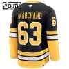 Boston Bruins Hockeydrakt Fanatics Premium 100th Anniversary Brad Marchand 2024-25 Svart Tredje - Barn